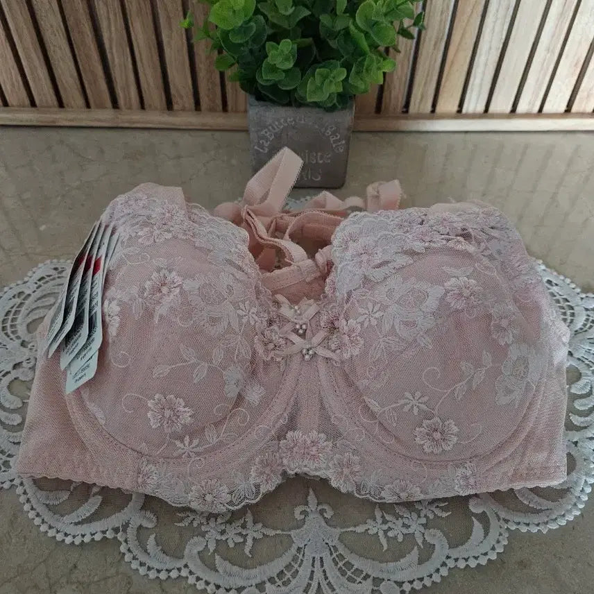 [BUNJANG] Vivien Pandora Lace Non-Padded Bra (75A) - Set of 5 / [새상품/75A] 비비안 판도라 레이스 홑겹 브라 5매