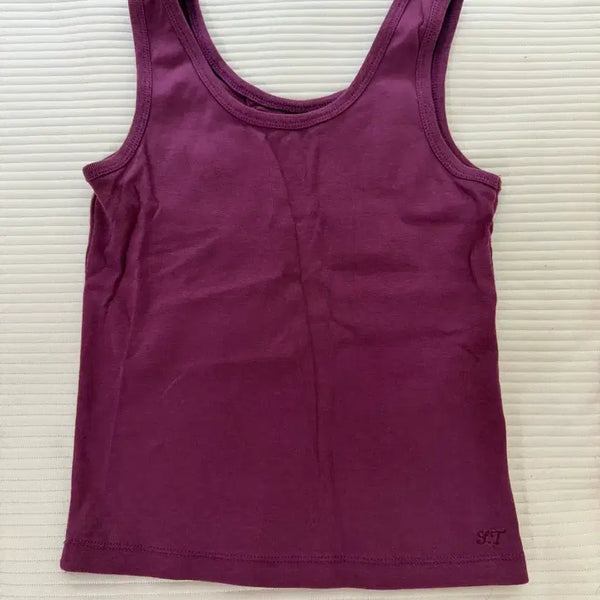 [BUNJANG] Studio Table Purple Sleeveless Top / 스튜디오테이블 퍼플 슬리브리스