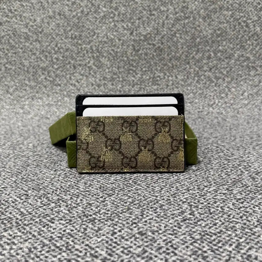 [BUNJANG] Gucci GG Supreme Bee Card Holder / 구찌 GG 슈프림 꿀벌 카드지갑