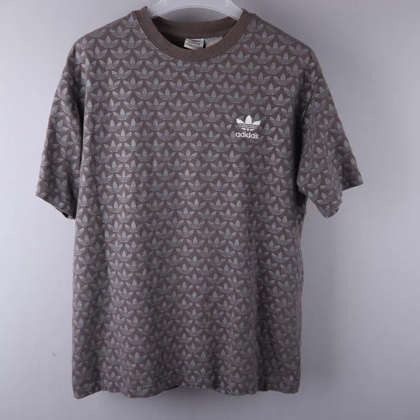 [BUNJANG] Adidas Monogram Short Sleeve T-Shirt Brown (M) / 아디다스 모노그램 반팔 티셔츠 브라운 (M)