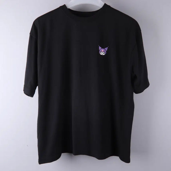[BUNJANG] Sanrio Kuromi Short Sleeve T-Shirt Black (M) / 산리오 캐릭터 쿠로미 반팔 티셔츠 블랙 (M)