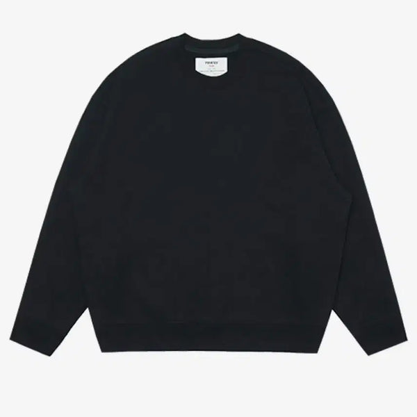 [BUNJANG] Romantic Pirates Cream Oversized Sweatshirt Black L / 로맨틱파이어리츠 크림 오버핏 스웻셔츠 맨투맨 블랙 L