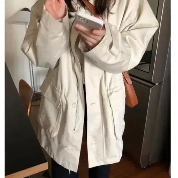 [BUNJANG] Zoidbby Fog Half Coat Beige / 조이드비비에 포그 하프 코트