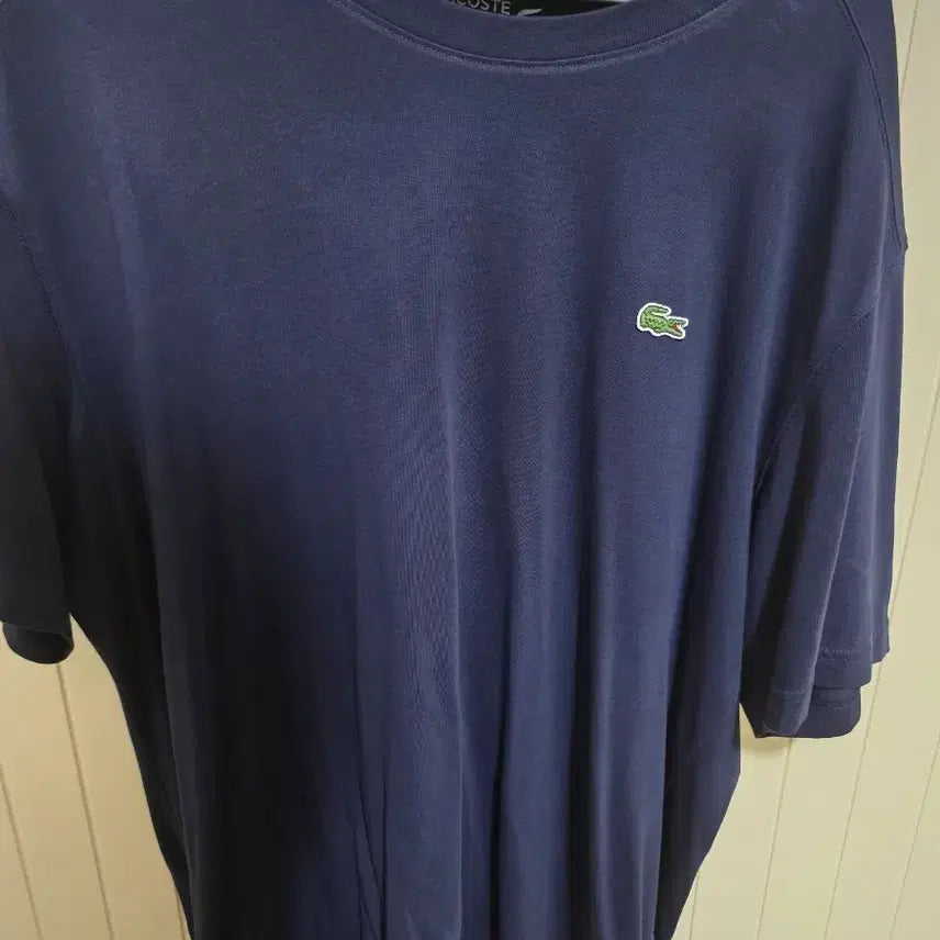 [BUNJANG] Lacoste Short Sleeve T-Shirt Navy / 라코스테 반팔티 네이비