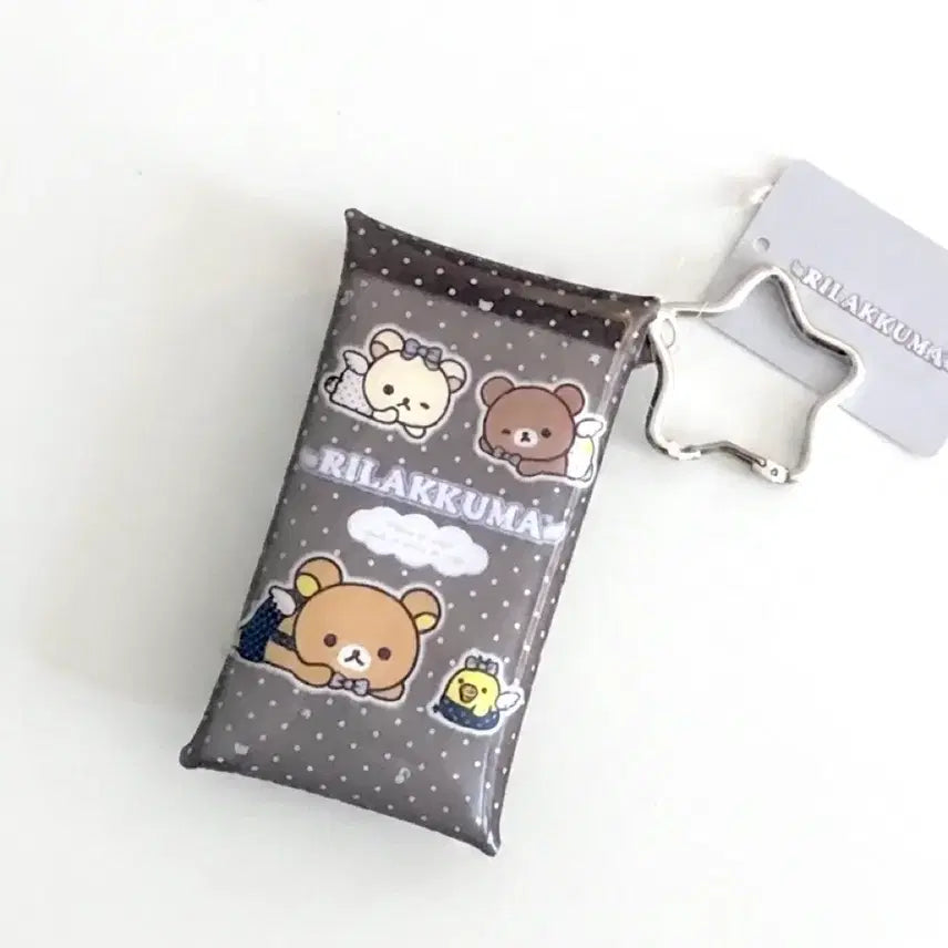 [BUNJANG] Rilakkuma Dot Carabiner Pouch - Official Japanese Product / 리락쿠마 도트 카라비너 파우치 일본정품 코리락쿠마 엔시티 위시 카드지갑 동전 지갑