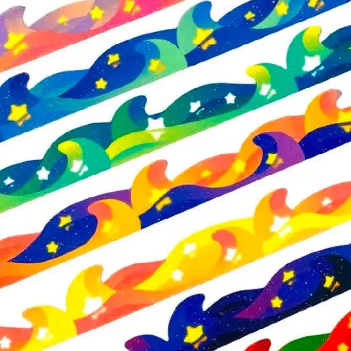 [BUNJANG] Moon Swallowed Wave Die-Cut Stickers Set (7 pieces) / 달을삼킨파도다이컷7set