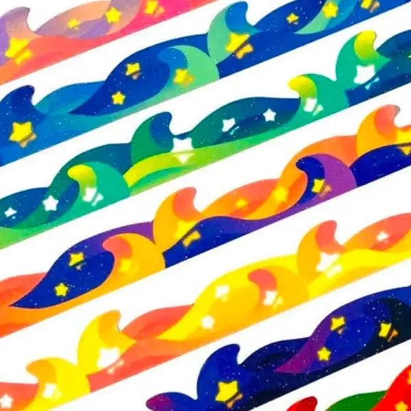 [BUNJANG] Moon Swallowed Wave Die-Cut Stickers Set (7 pieces) / 달을삼킨파도다이컷7set