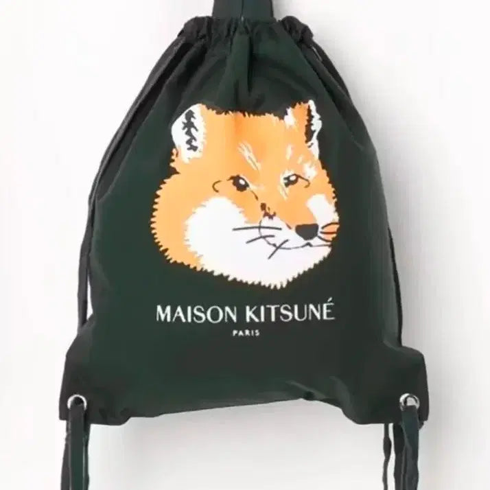 [BUNJANG] Foxhead Drawstring Backpack Black / 폭스헤드 드로우스트링 백 블랙