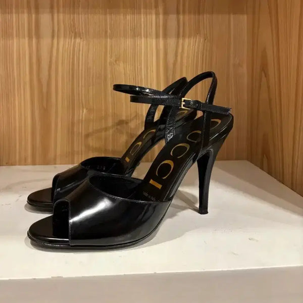 [BUNJANG] Gucci Patent Leather High Heel Sandals / (36) 구찌 페이던트 레더 하이힐 샌들