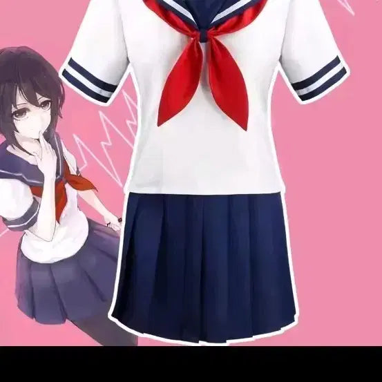 [BUNJANG] Yandere Simulator 202X Female Uniform Sailor Suit Costume XL-3XL / 얀데레 시뮬레이터 202X 여자 교복 세일러복 판매 빅사이즈 XL 2XL 3XL