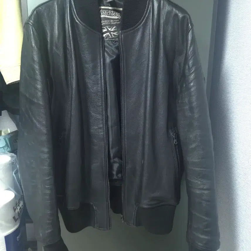 [BUNJANG] Matchless Napa Leather Bomber Jacket / Matchless 나파 레더(양가죽) Bomber 재킷