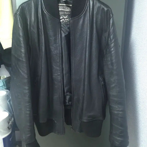 [BUNJANG] Matchless Napa Leather Bomber Jacket / Matchless 나파 레더(양가죽) Bomber 재킷