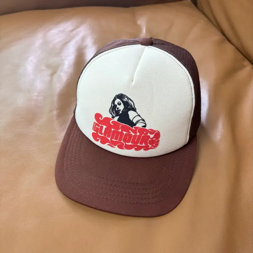 [BUNJANG] Hysteric Glamour 6-Panel Mesh Ball Cap Brown / 히스테릭글래머 6패널 메쉬 볼캡 모자 브라운