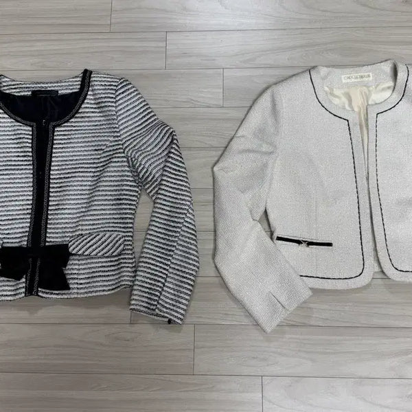 [BUNJANG] Vintage Japanese Tweed Jacket Bundle Set / 일본 빈티지 여성 트위드 자켓 2장 일괄