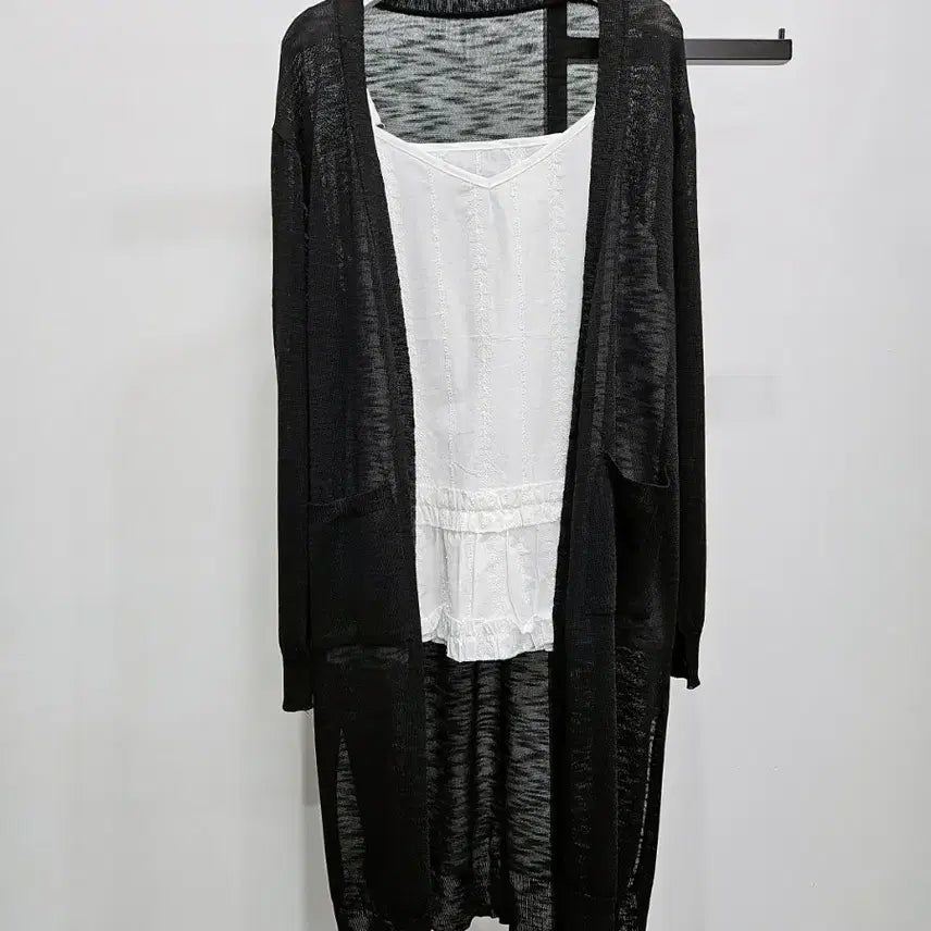 [BUNJANG] Black Long Cardigan / 새상품 블랙 롱가디건