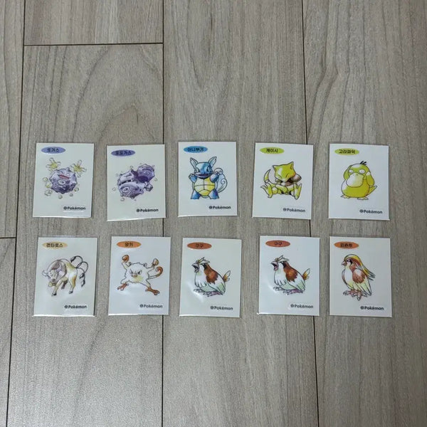 [BUNJANG] Pokemon Sticker Collection 30th Anniversary Bundle (10 pcs) / 포켓몬 띠부씰 30주년 일괄(10장)