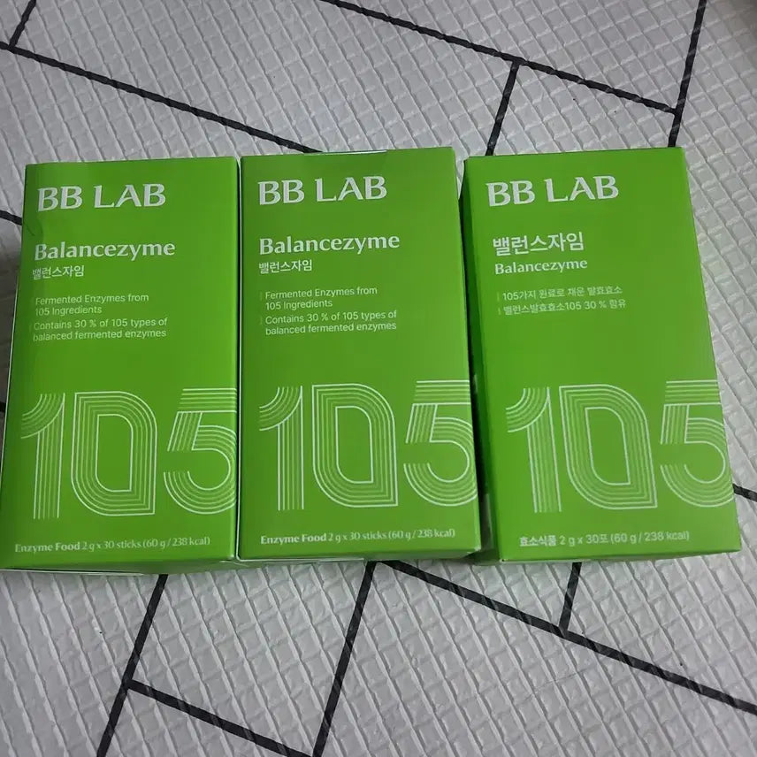 [BUNJANG] BBLAB Balancezyme 105 Plum Flavor Digestive Enzymes (3-Box Set) / 새상품 비비랩 밸런스자임 105 소화효소 매실맛 3박스 (3개월분)