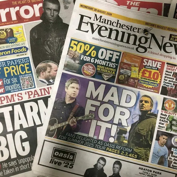[BUNJANG] Oasis Reunion Newspapers Bundle / 오아시스 재결합 신문