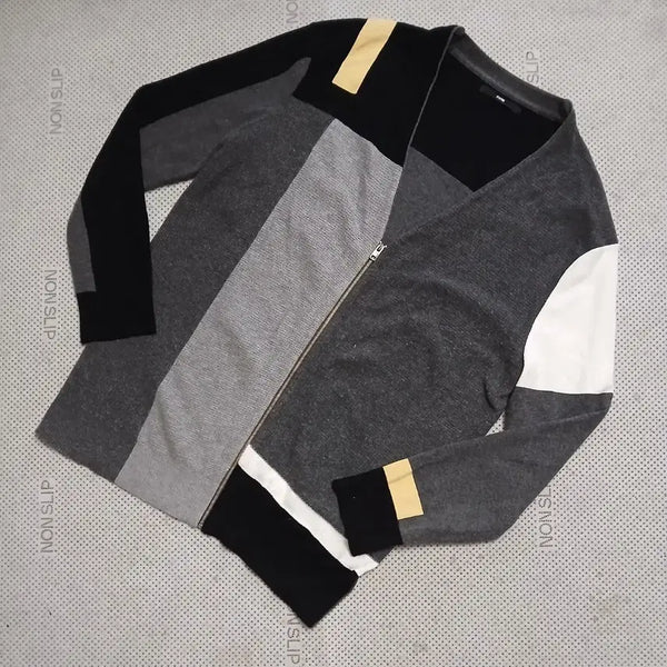 [BUNJANG] System Homme Knit Black/Gray / 시스템옴므 니트 블랙/그레이