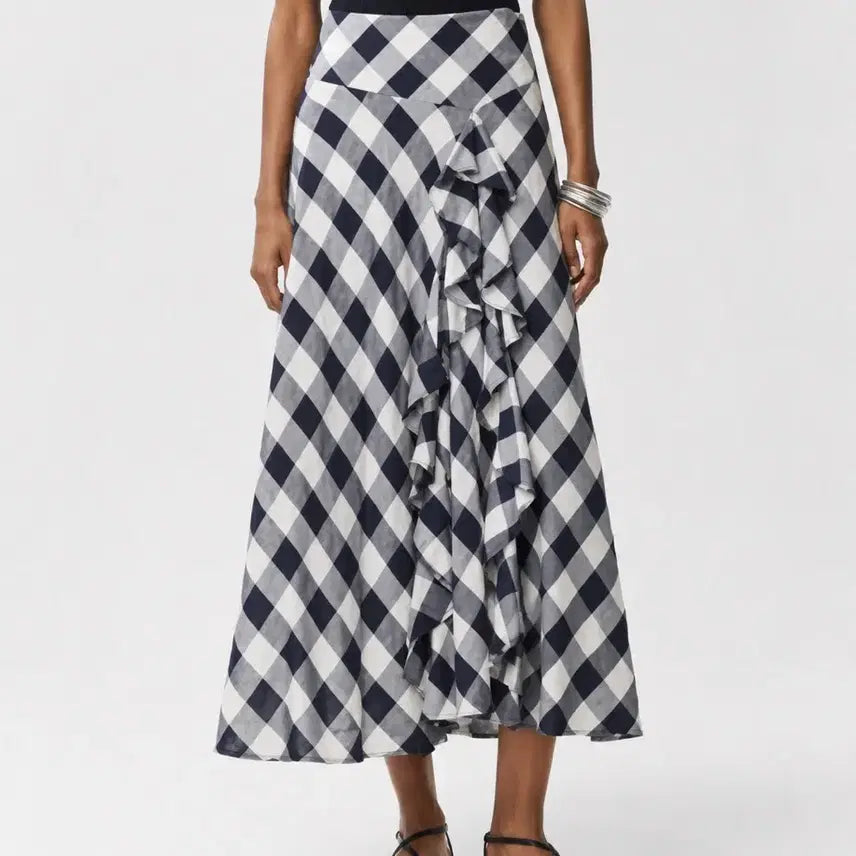 [BUNJANG] Lauren Ralph Lauren Ruffle Maxi Skirt / 로렌랄프로렌 러플 맥시스커트