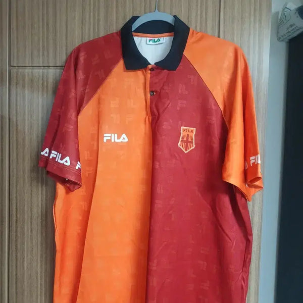 [BUNJANG] Fila Blockcore Jersey Shirt (Size 105) / 휠라 fila+ 리미티드 블록코어 저지셔츠 105