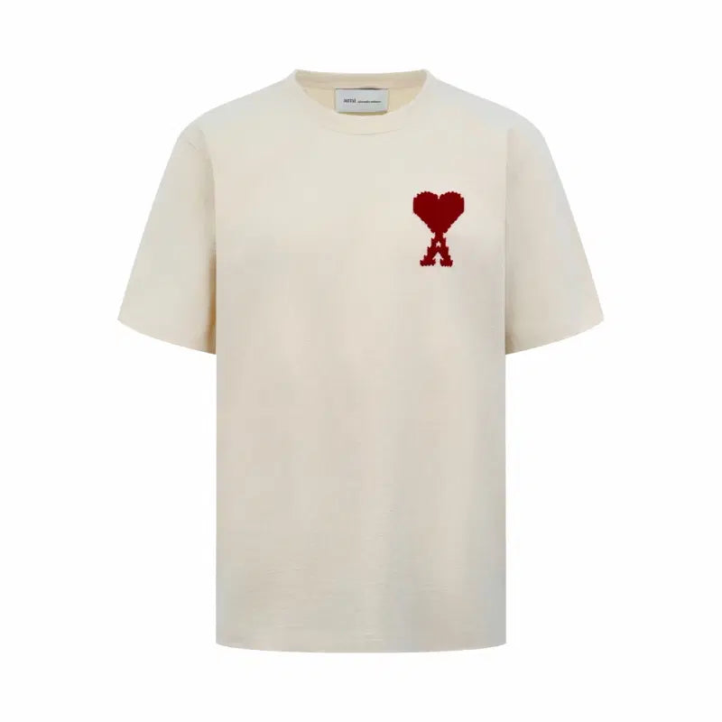 [BUNJANG] AMI Paris Big Logo Embroidered Short Sleeve T-Shirt / [새상품] 아미 남여공용 빅로고 자수 반팔티
