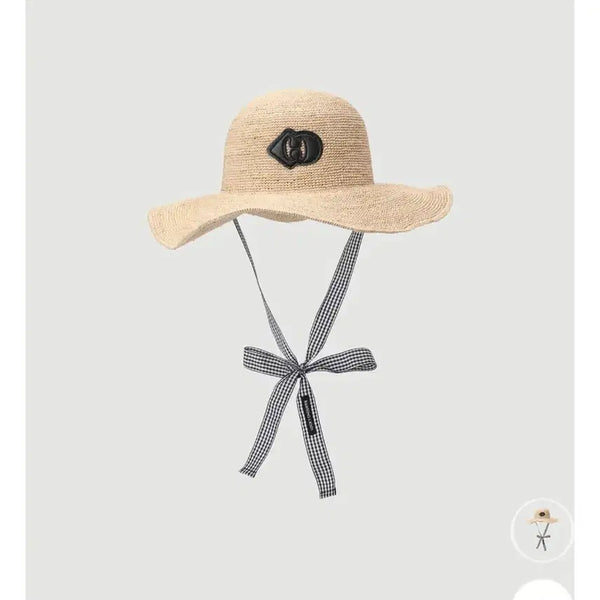 [BUNJANG] Lucky Chouette Natural Raffia Hat / 럭키슈에뜨 라피아햇