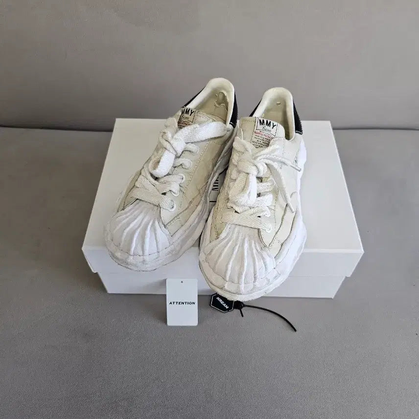 [BUNJANG] Mihara Yasuhiro Blakey Sol Leather Low Top White / [39]미하라 야스히로 블레이키 솔 레더 화이트 로우 탑