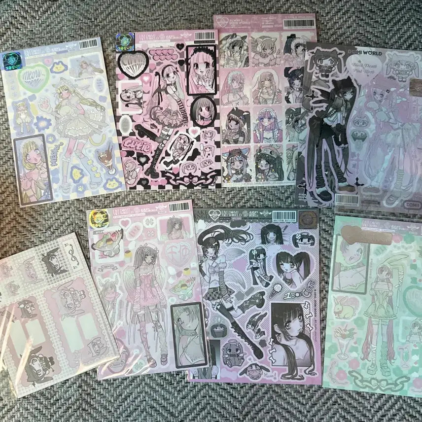 [BUNJANG] Domi World Sealed Sticker Bundle Set / 도미월드 미개봉스티커 일괄 판매