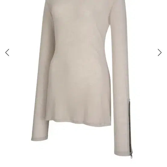 [BUNJANG] SMH Zipper Long Sleeve Beige / (SMH)zipper long sleeve beige