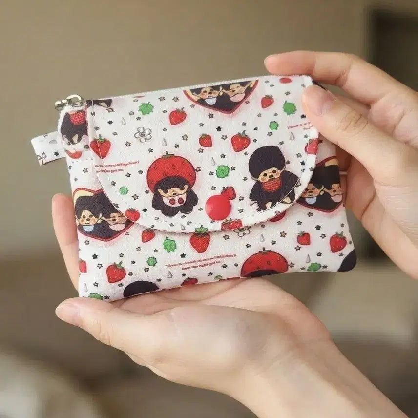 [BUNJANG] Monchhichi Two-Way Card Holder / 몬치치 투웨이 카드지갑