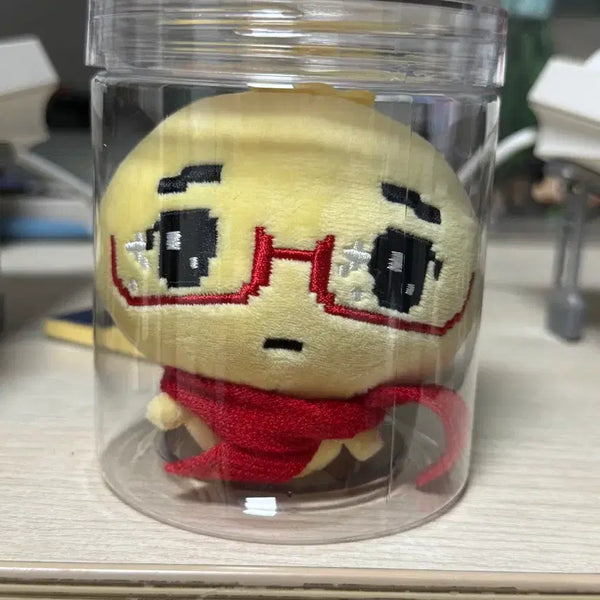 [BUNJANG] Angyeongmandu Scarf Doll Keychain / 안경만두 목도리 인형키링