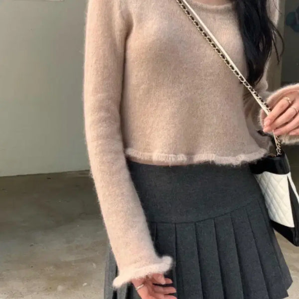 [BUNJANG] Le platine Margaret Pleats Skirt (Medium, Grey) / 르플레인 마가렛 플리츠 스커트 M 사이즈,기본기장 그레이