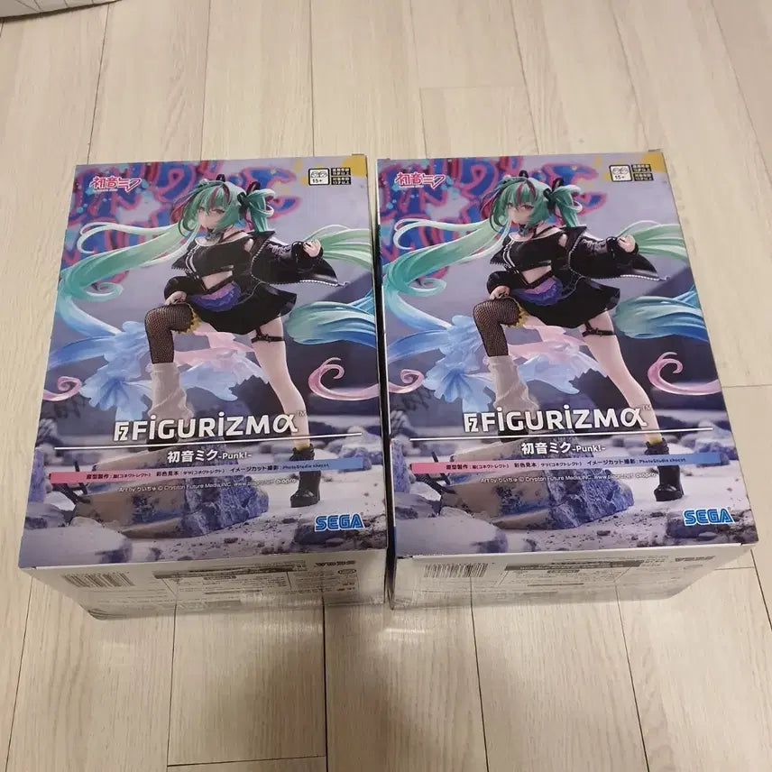 [BUNJANG] Punk Hatsune Miku Figure Bundle Set (Sealed) / (미개봉)펑크 하츠네미쿠 2개 일괄