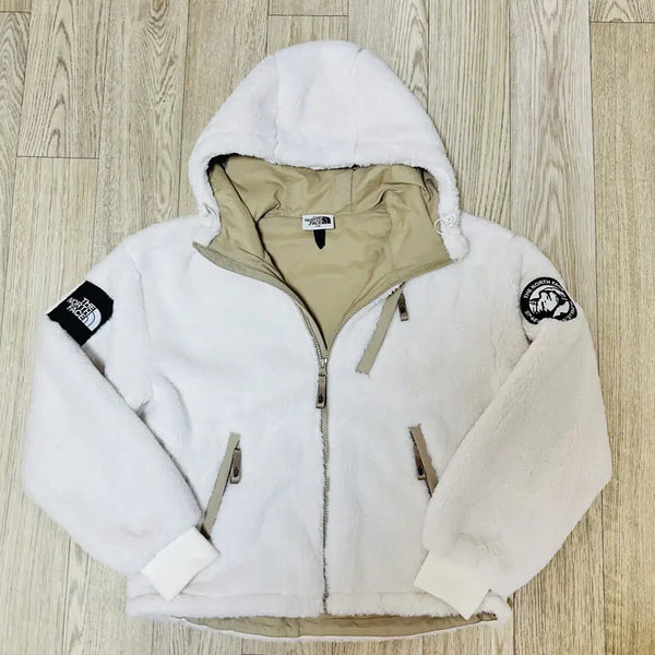 [BUNJANG] The North Face White Label Remo Fleece Hoodie IVORY (S) / 노스페이스 화이트라벨 리모 플리스 후디 NJ4FN81K 아이보리 85(S) 정품