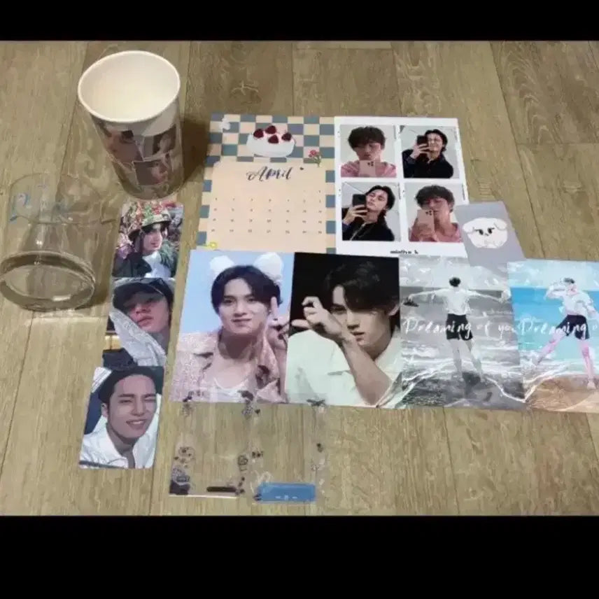 [BUNJANG] SEVENTEEN Mingyu Birthday Cafe Special Edition On The Rock Glass Set / 세븐틴 민규 생카 생일카페 특전 선착 온더락잔 포함