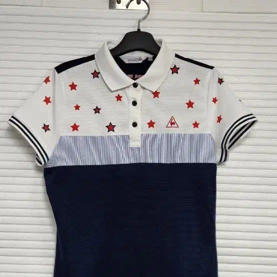 [BUNJANG] Le Coq Sportif Golf Women's Short Sleeve Polo Shirt Navy Size 90 / 르꼬끄골프 반팔 카라티 90호
