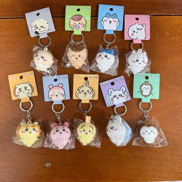 [BUNJANG] Chiikawa Hachiwale Usagi Momonga Kurimanju Figure Keychain / 먼작귀 치이카와 피규어 키링 하치와레 우사기 모몽가 쿠리만쥬