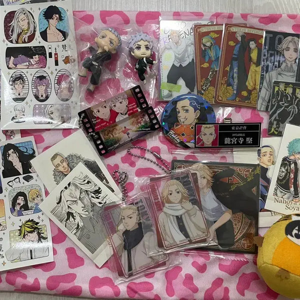 [BUNJANG] Tokyo Revengers Mikey & Baji Figure & Plush Bundle Set / 일괄)도쿄 리벤져스 굿즈 마이키 바지 피규어 인형 파샤