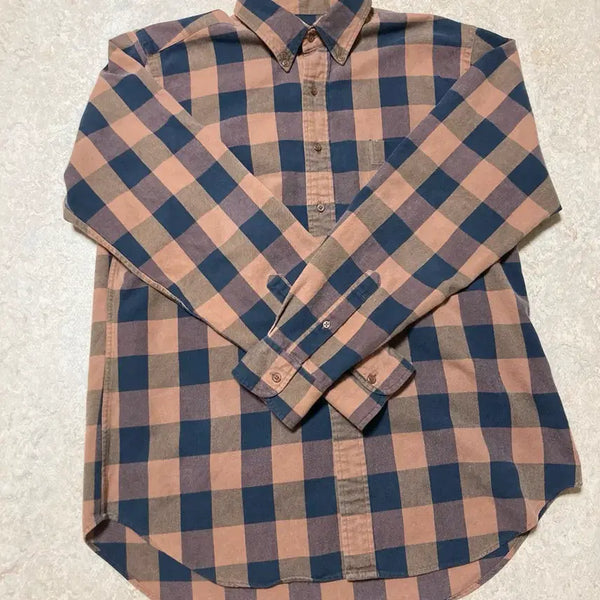 [BUNJANG] Calvin Klein 90s Buffalo Check Shirt Brown L / 90년대 캘빈클라인 버팔로 체크 셔츠 브라운 L