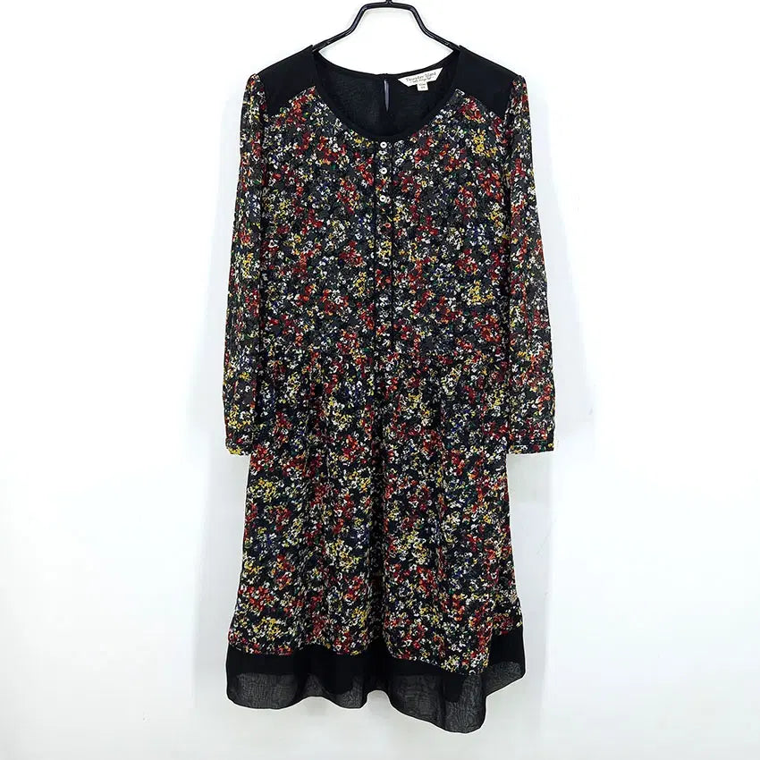 [BUNJANG] Thursday Island Black 8-Sleeve Side-Zip Dress / 써스데이아일랜드 여름 8부소매 옆지퍼 원피스 블랙 (HU46057)
