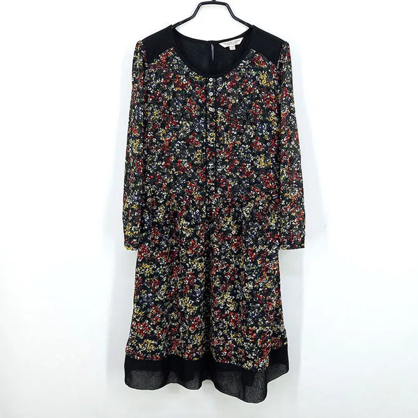 [BUNJANG] Thursday Island Black 8-Sleeve Side-Zip Dress / 써스데이아일랜드 여름 8부소매 옆지퍼 원피스 블랙 (HU46057)
