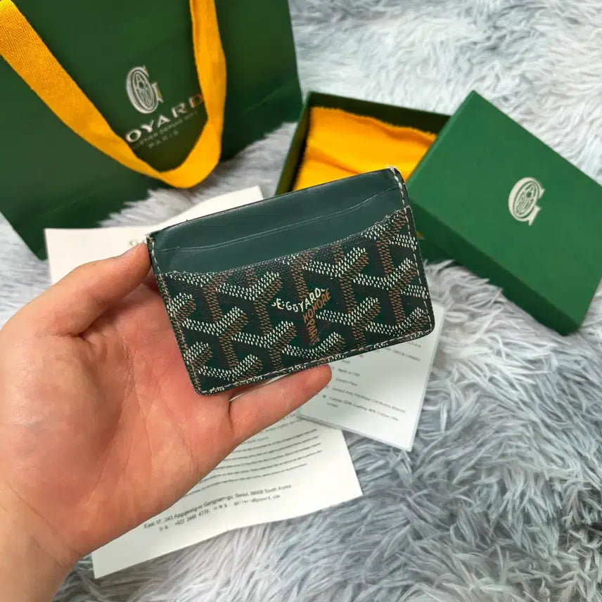 [BUNJANG] Goyard Saint Pierre Card Holder Green / [정품] 고야드 생쉴피스 카드지갑 그린