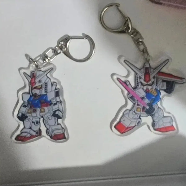 [BUNJANG] Gundam Keychain Set of 2 / 건담 키링 2개 세트 (100원동전 두개 크기)