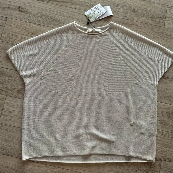 [BUNJANG] Zisstudio French Linen Silk Branding Whole Garment Sleeveless Knit / 지스튜디오 프렌치린넨 실크브렌딩 홀가먼트 민소매니트
