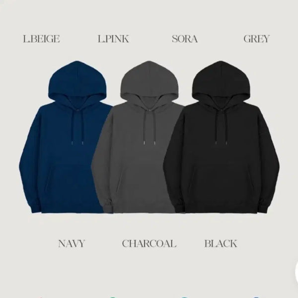[BUNJANG] Hotping Beez Loose Fit Long Sleeve Hoodie (Charcoal) / 핫핑 비에즈 루즈핏 긴팔후드티 (차콜) (남녀공용)