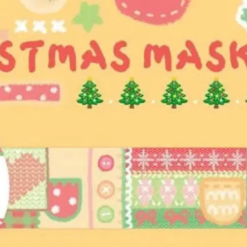 [BUNJANG] Christmas Knit Washi Tape / 크리스마스니트마테