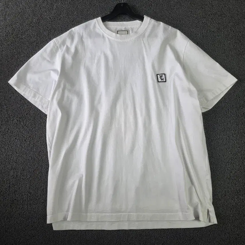 [BUNJANG] Wooyoungmi White Short Sleeve T-Shirt / 우영미 화이트 반팔 티셔츠