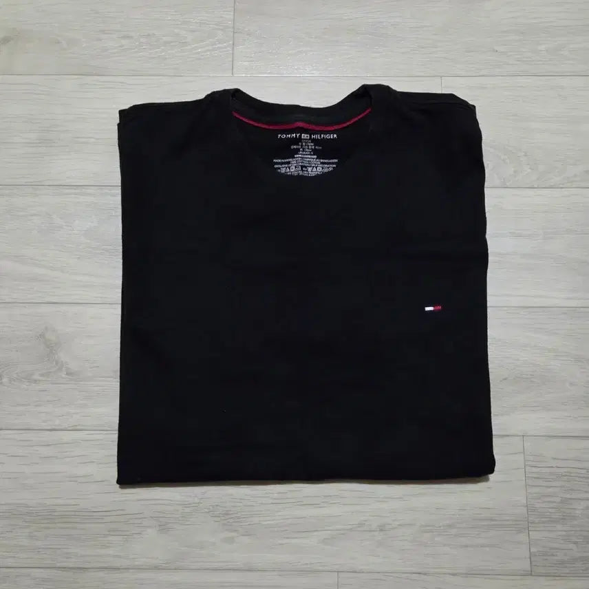 [BUNJANG] Tommy Hilfiger Core Flag Short Sleeve T-Shirt Black S / 타미힐피거 코어 플래그 반팔 티셔츠 블랙 S
