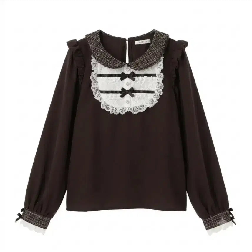 [BUNJANG] Noémi Double Ribbon Yoke Blouse / 노에미 더블 리본 요크 블라우스 양지뢰 지뢰계 양산형
